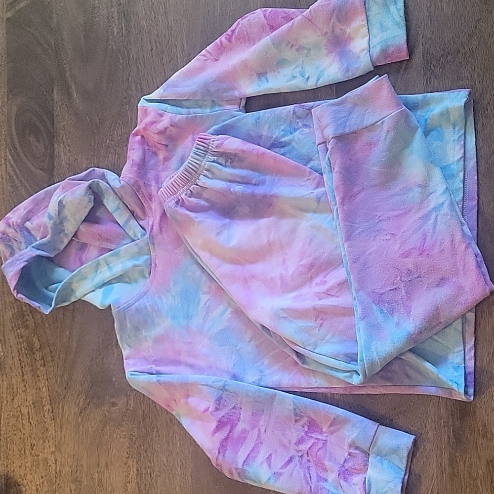 Ashland Kids Tie-Dye Matching Set - Pink, Blue, Purple